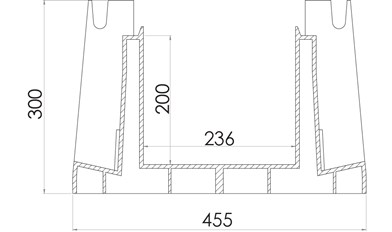 railduct section diagram